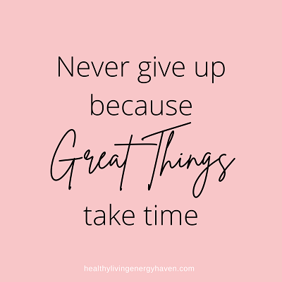 Never give up inspirational quote